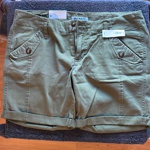 Old Navy shorts, army green, size 10, new with tags